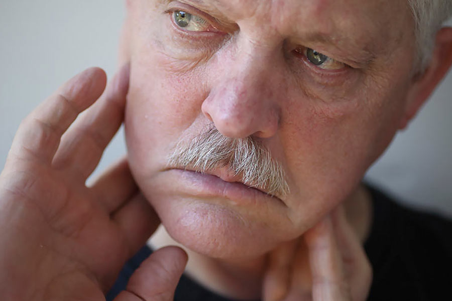 TMJ Disorder - old man